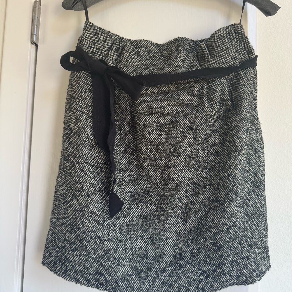 Kate Spade Black and White Tweed Skirt